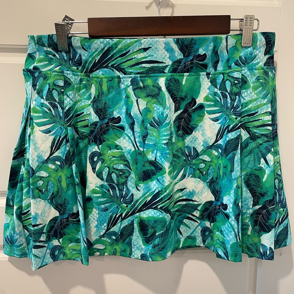 Tropical Leaf Print Skort Tommy Bahamas